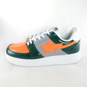 SOLD!!! BATHING APE Bapesta Green Orange Grey 2017